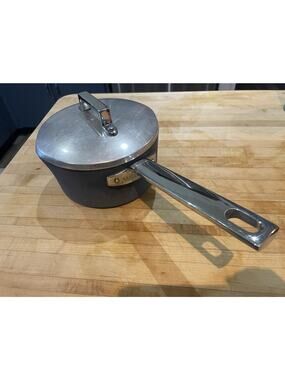 VillaWare 3 Qt Hard Andonized Aluminum Saucepan Stainless Steel Handles W Lid